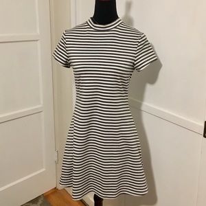 Free People beach on the line stripe ponte dress M